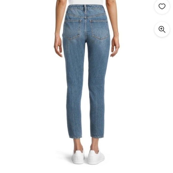 No Boundaries Mom Jeans distressed with patches Size 15 - Picture 2 of 8